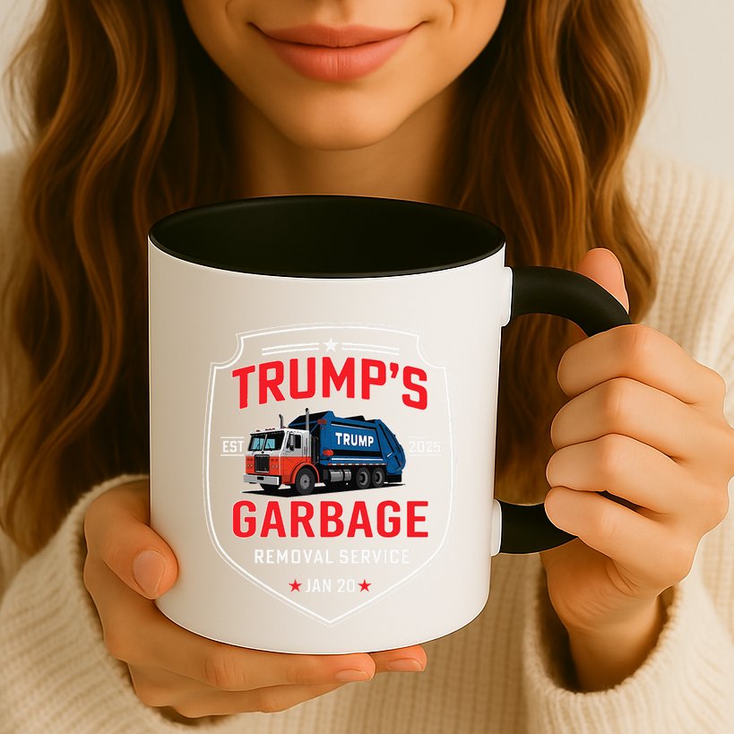 TrumpS Garbage Removal Service Funny Trump President 2025 Mug