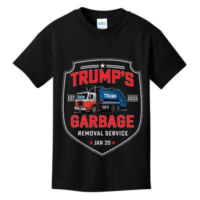 TrumpS Garbage Removal Service Funny Trump President 2025 Kids T-Shirt
