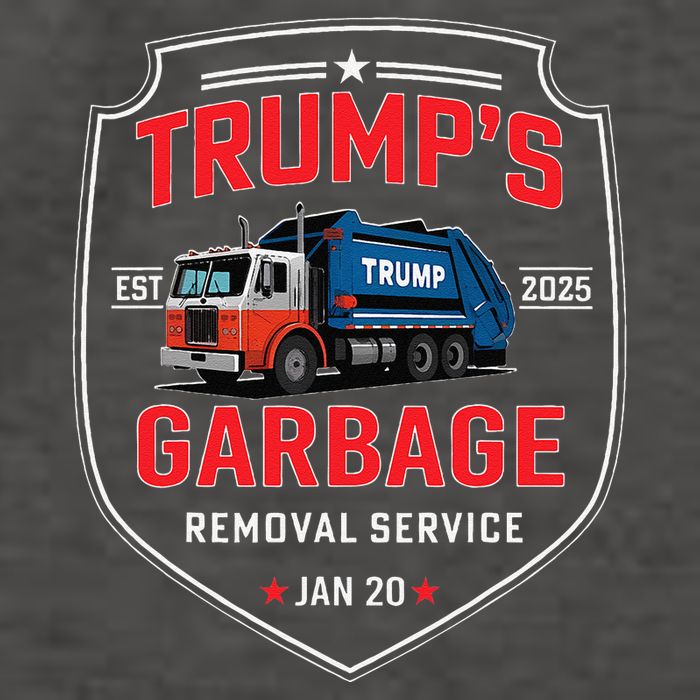 TrumpS Garbage Removal Service Funny Trump President 2025 Vector Backpack