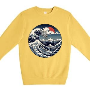 The Great Retro Wave Premium Crewneck Sweatshirt