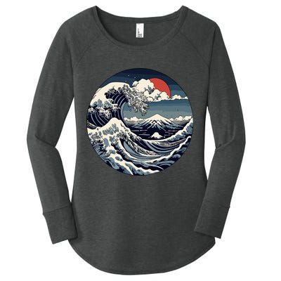 The Great Retro Wave Women's Perfect Tri Tunic Long Sleeve Shirt