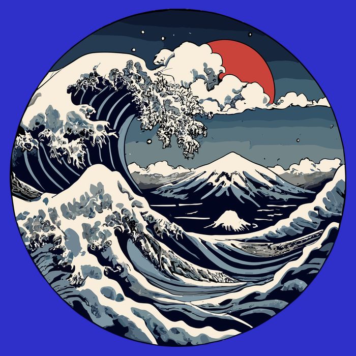 The Great Retro Wave Apron