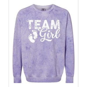 Team Gender Reveal Party Team Pink Baby Announcement Colorblast Crewneck Sweatshirt