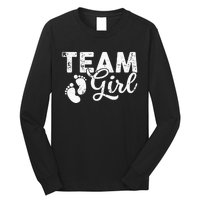 Team Gender Reveal Party Team Pink Baby Announcement Long Sleeve Shirt