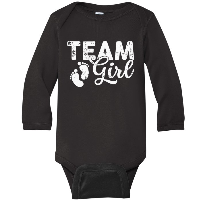 Team Gender Reveal Party Team Pink Baby Announcement Baby Long Sleeve Bodysuit