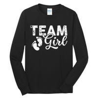 Team Gender Reveal Party Team Pink Baby Announcement Tall Long Sleeve T-Shirt