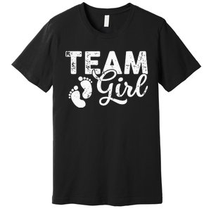 Team Gender Reveal Party Team Pink Baby Announcement Premium T-Shirt