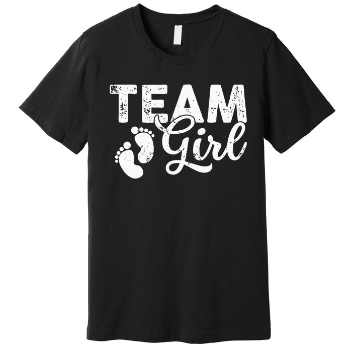 Team Gender Reveal Party Team Pink Baby Announcement Premium T-Shirt