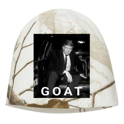 Trump Goat Republican Conservative Gift Trump 2024 Kati - Camo Knit Beanie