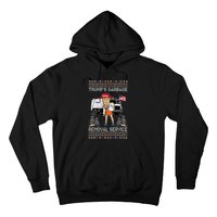 TrumpS Garbage Removal Service Funny Trump President 2025 Hoodie