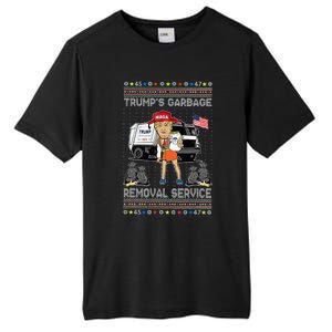 TrumpS Garbage Removal Service Funny Trump President 2025 Tall Fusion ChromaSoft Performance T-Shirt