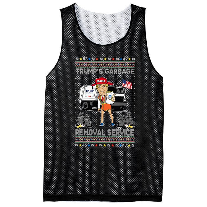 TrumpS Garbage Removal Service Funny Trump President 2025 Mesh Reversible Basketball Jersey Tank