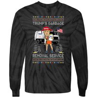 TrumpS Garbage Removal Service Funny Trump President 2025 Tie-Dye Long Sleeve Shirt