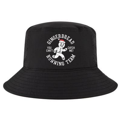 Trendy Gingerbread Running Team Christmas Humor Cool Comfort Performance Bucket Hat