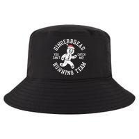 Trendy Gingerbread Running Team Christmas Humor Cool Comfort Performance Bucket Hat