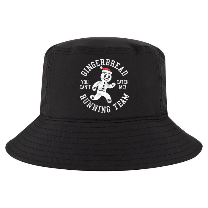 Trendy Gingerbread Running Team Christmas Humor Cool Comfort Performance Bucket Hat