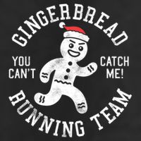 Trendy Gingerbread Running Team Christmas Humor Cool Comfort Performance Bucket Hat