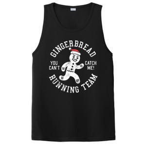 Trendy Gingerbread Running Team Christmas Humor PosiCharge Competitor Tank