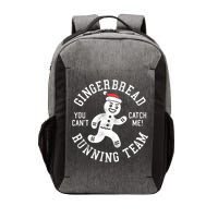 Trendy Gingerbread Running Team Christmas Humor Vector Backpack