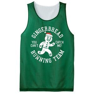 Trendy Gingerbread Running Team Christmas Humor Mesh Reversible Basketball Jersey Tank