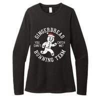 Trendy Gingerbread Running Team Christmas Humor Womens CVC Long Sleeve Shirt