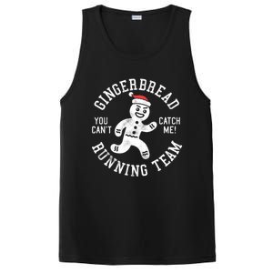 Trendy Gingerbread Running Team Christmas Humor PosiCharge Competitor Tank