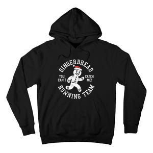 Trendy Gingerbread Running Team Christmas Humor Tall Hoodie