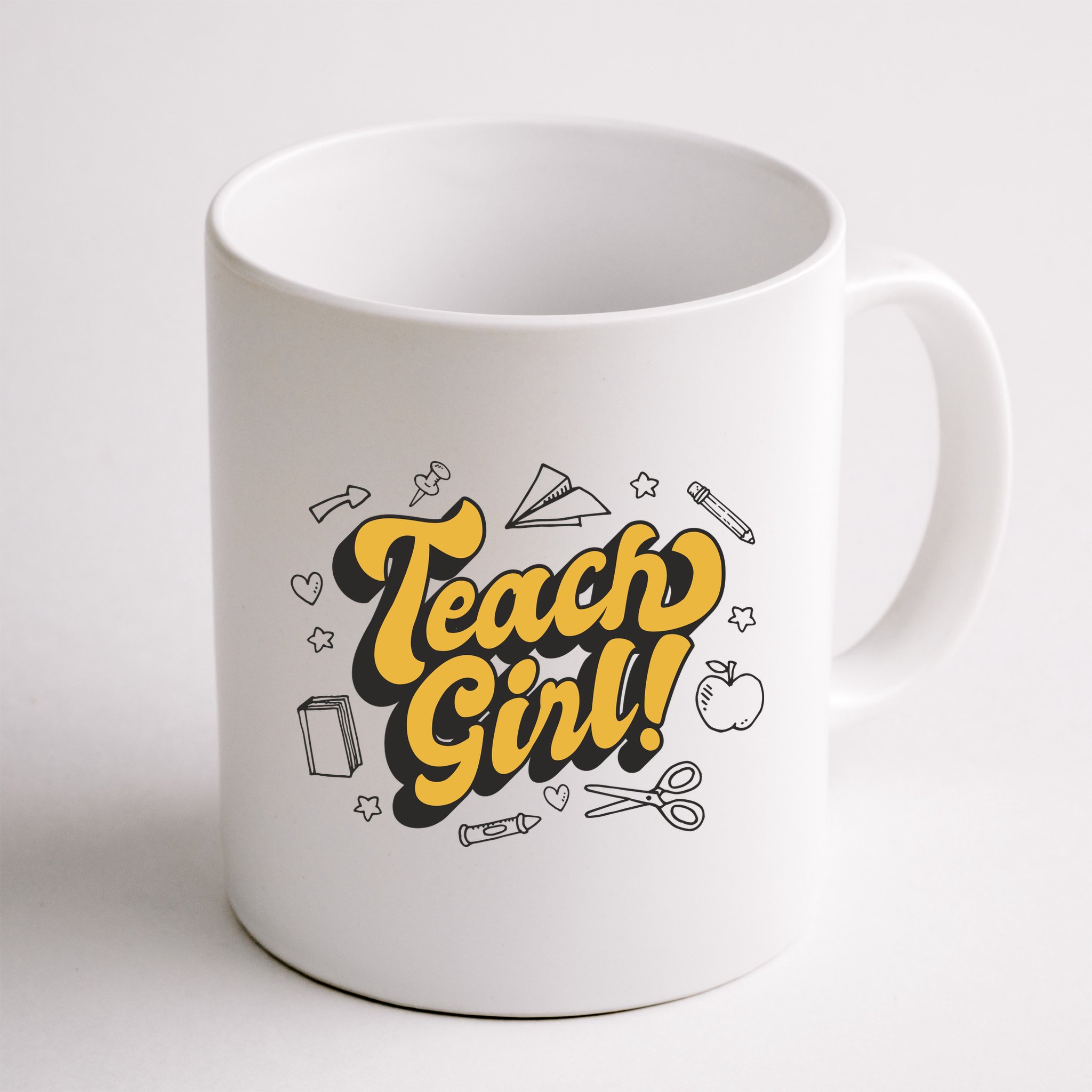 Teach Girl Retro Cute Gift For Teacher Mug