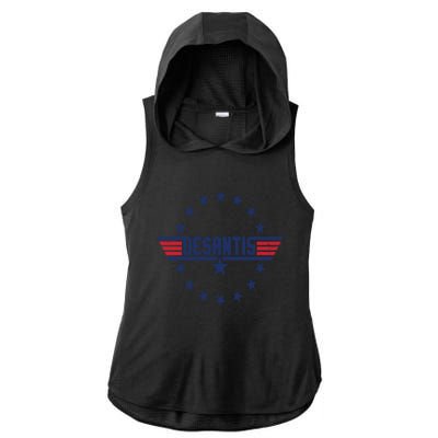 Top Gov Ron Desantis Ladies PosiCharge Tri-Blend Wicking Draft Hoodie Tank