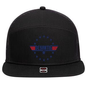 Top Gov Ron Desantis 7 Panel Mesh Trucker Snapback Hat