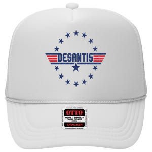 Top Gov Ron Desantis High Crown Mesh Back Trucker Hat