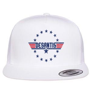 Top Gov Ron Desantis Flat Bill Trucker Hat