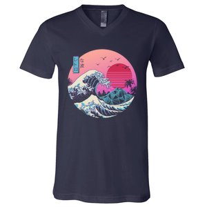 The Great Retro Wave Copy V-Neck T-Shirt