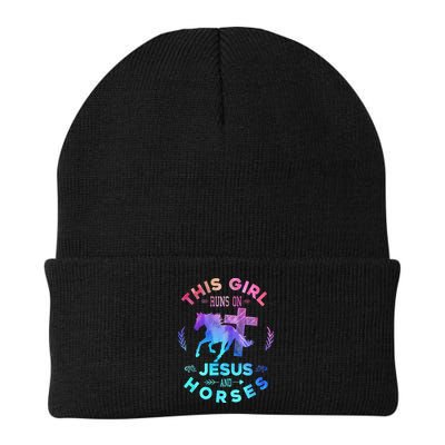This Girl Runs On Jesus & Horses Christian Equestrian Riding Beanie