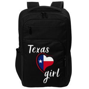 Texas Girl Red White And Blue Texas Flag Impact Tech Backpack