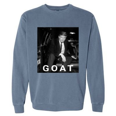 Trump Goat Republican Conservative Gift Trump 2024 Garment-Dyed Sweatshirt