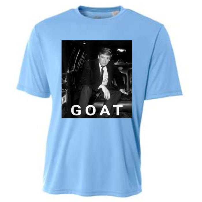 Trump Goat Republican Conservative Gift Trump 2024 Cooling Performance Crew T-Shirt