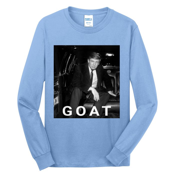 Trump Goat Republican Conservative Gift Trump 2024 Long Sleeve Shirt