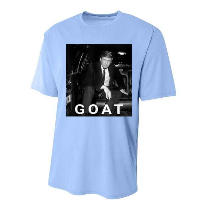 Trump Goat Republican Conservative Gift Trump 2024 Performance Sprint T-Shirt