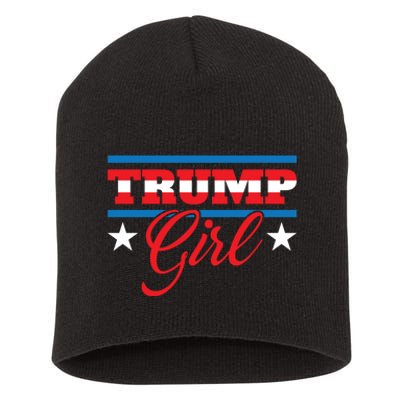 Trump Girl Reelect Donald Trump 2020 45 Pro Trump Gift Short Acrylic Beanie