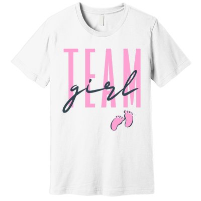 Team  Gender Reveal Baby Shower Pink or Blue Premium T-Shirt