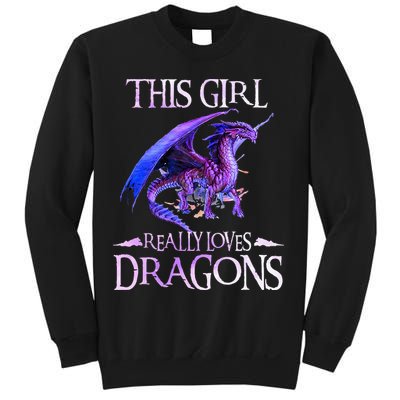 This Girl Really Loves Dragons Dragon Lover Sweatshirt
