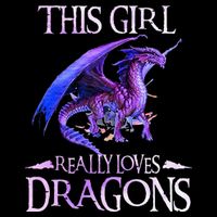This Girl Really Loves Dragons Dragon Lover 16 in Basic Backpack