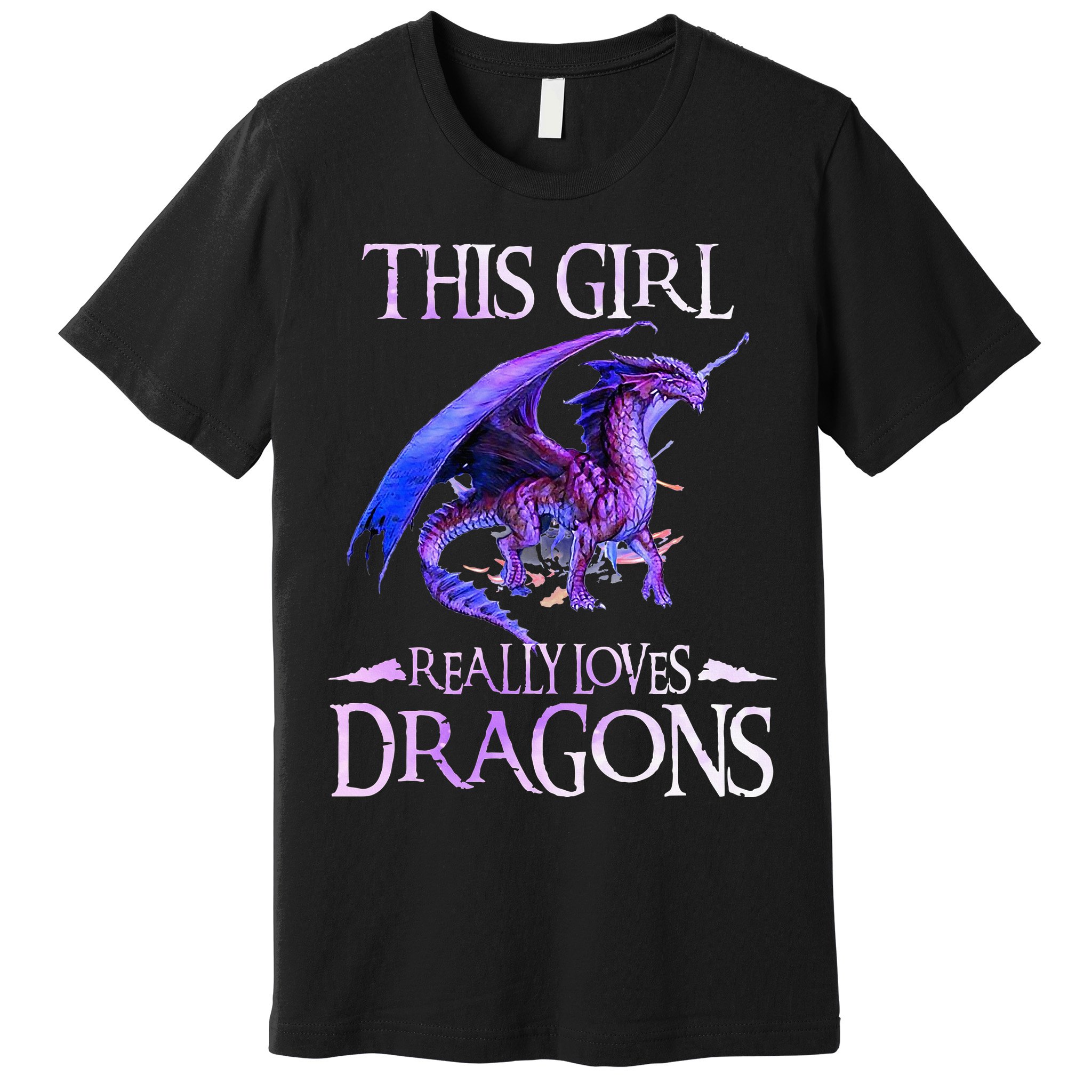 This Girl Really Loves Dragons Dragon Lover Premium T-Shirt