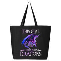 This Girl Really Loves Dragons Dragon Lover 25L Jumbo Tote