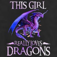 This Girl Really Loves Dragons Dragon Lover 25L Jumbo Tote