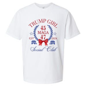 Trump Girl Retro Political Taking Back America Sueded Cloud Jersey T-Shirt