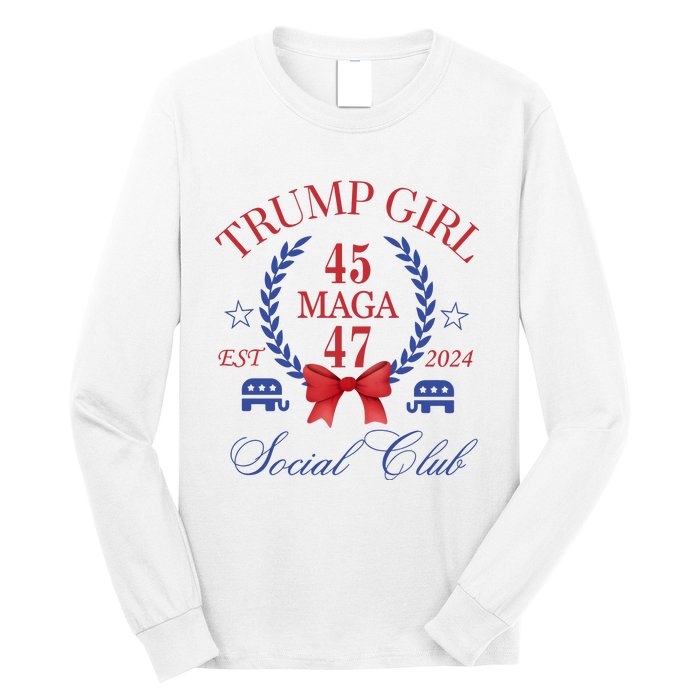 Trump Girl Retro Political Taking Back America Long Sleeve Shirt