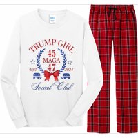 Trump Girl Retro Political Taking Back America Long Sleeve Pajama Set