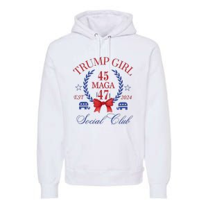 Trump Girl Retro Political Taking Back America Premium Hoodie